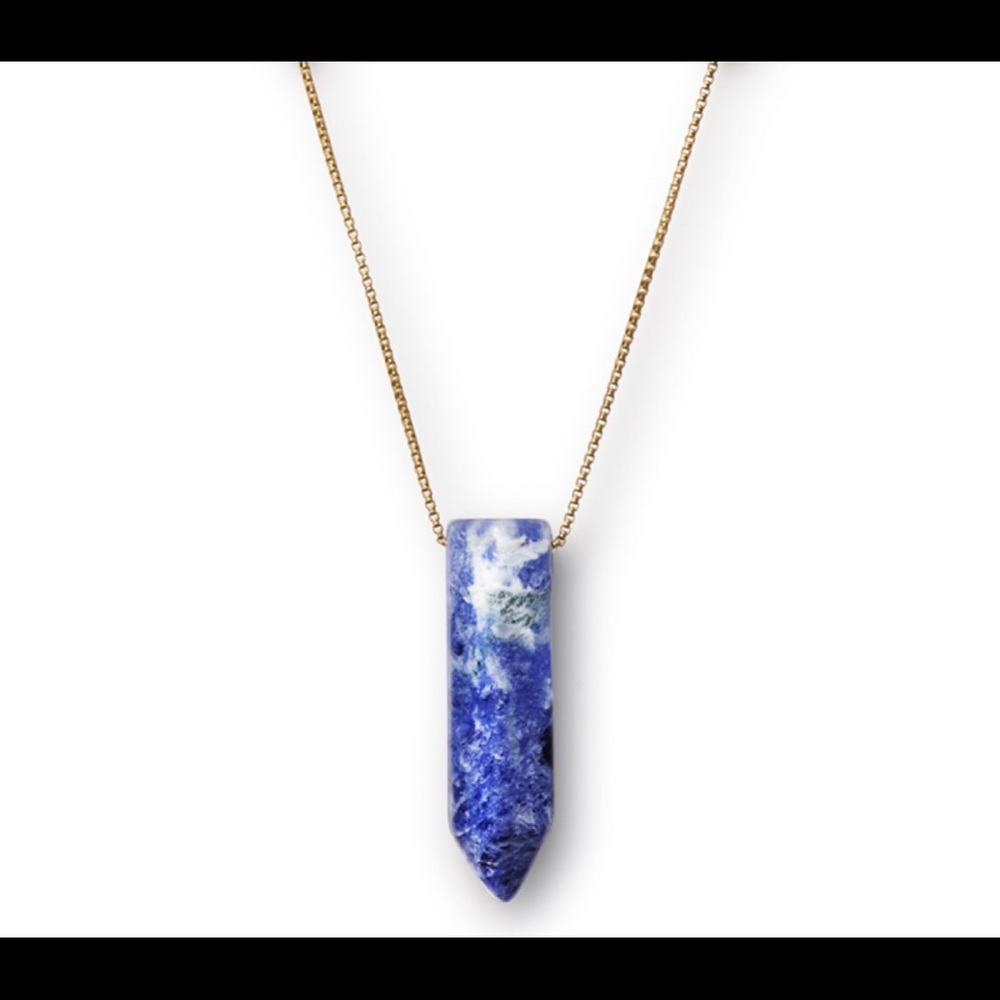 Alex and ani sodalite 14kt gold over sterling